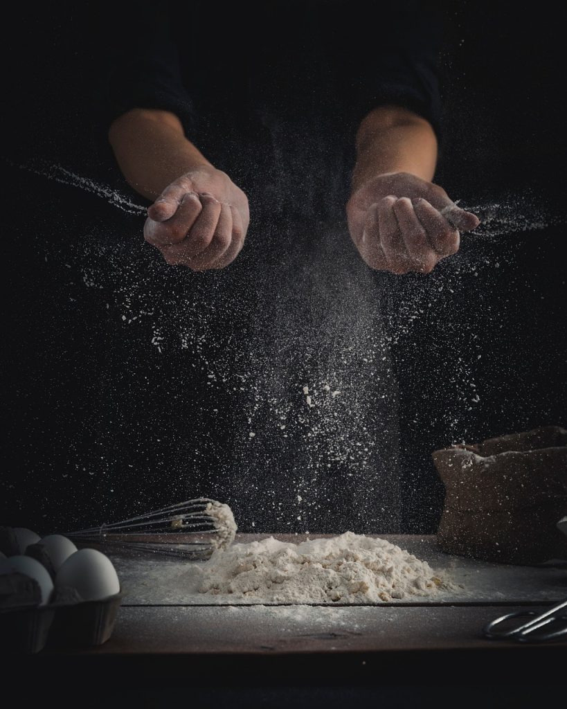 chef, flour, dough, baking, dusting flour, dust, food preparation, wheat flour, wheat, yeast, carbohydrates, bread making, chef, chef, chef, chef, chef, flour, flour, flour, dust, wheat flour, yeast